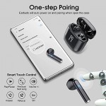 Wireless Earbuds, Bluetooth 5.3 Headphones with 4-Mics Clear Call and ENC Noise Cancelling, Bluetooth Earbuds Touch Control Stereo Sound with LED Display, IP7 Waterproof Running Headphones for Workout