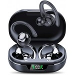 Wireless Headphones, Bluetooth 5.3 Sport Headphones,45H Playtime Running Earphones, IPX7 Waterproof Workout Headphones Over-Ear Wireless Earbuds with Earhooks Built-in Mic Headset,Workout